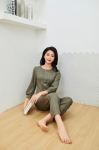 Bộ linen dài tay nẹp trước GK77